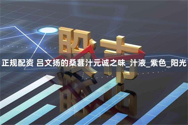 正规配资 吕文扬的桑葚汁元诚之味_汁液_紫色_阳光